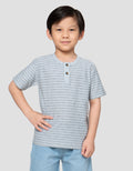 Little M Henley Slr Yarnded Kaos Polo Anak Laki-laki
