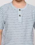 Little M Henley Slr Yarnded Kaos Polo Anak Laki-laki