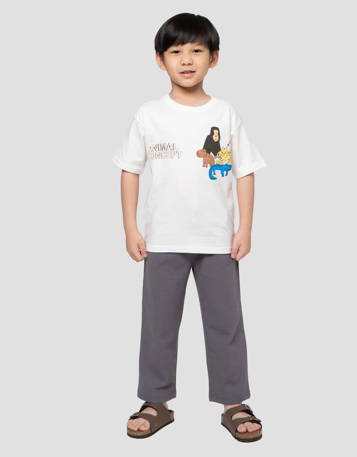 Little M Oversize Animal Concept Kaos Anak Laki-Laki