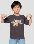 Little M Better With Animal Print Kaos Oversize Anak Laki-laki