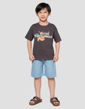 Little M Better With Animal Print Kaos Oversize Anak Laki-laki