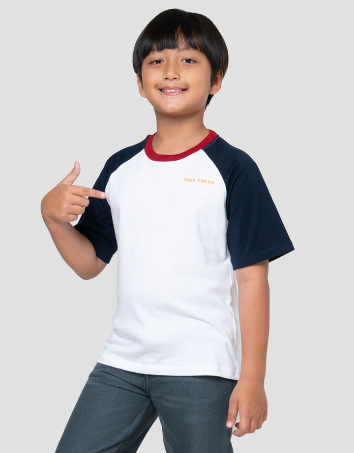 Little M Raglan Take And Go Kaos Lengan Pendek Anak Laki-Laki