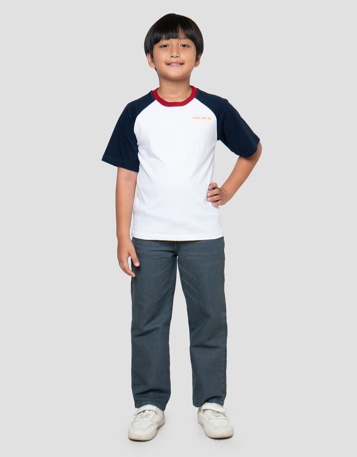 Little M Raglan Take And Go Kaos Lengan Pendek Anak Laki-Laki