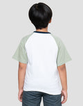 Little M Reglan Always Be Happy Print Kaos Anak Laki-laki