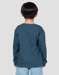 Little M Slub Rib Pls Bdr Smart Print Kaos Anak Laki-laki