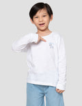 Little M Slub Rib Pls Bdr Hello Print Kaos Anak Laki-laki