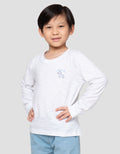 Little M Slub Rib Pls Bdr Hello Print Kaos Anak Laki-laki