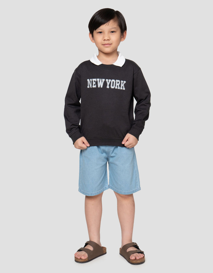 Little M Kerah New York Sweater Anak Laki-laki