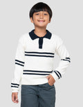 Little M Collar Salur Sweater Anak Laki-laki
