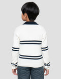 Little M Collar Salur Sweater Anak Laki-laki