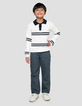 Little M Collar Salur Sweater Anak Laki-laki