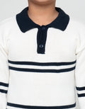 Little M Collar Salur Sweater Anak Laki-laki