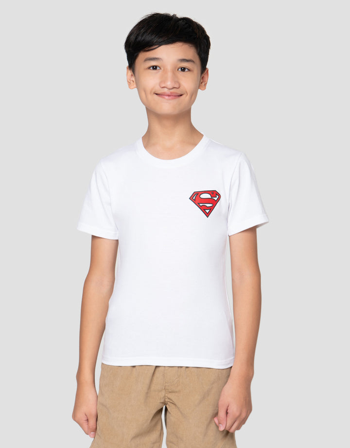 Character Superman Logo Print Blkg Kaos Anak Laki-Laki