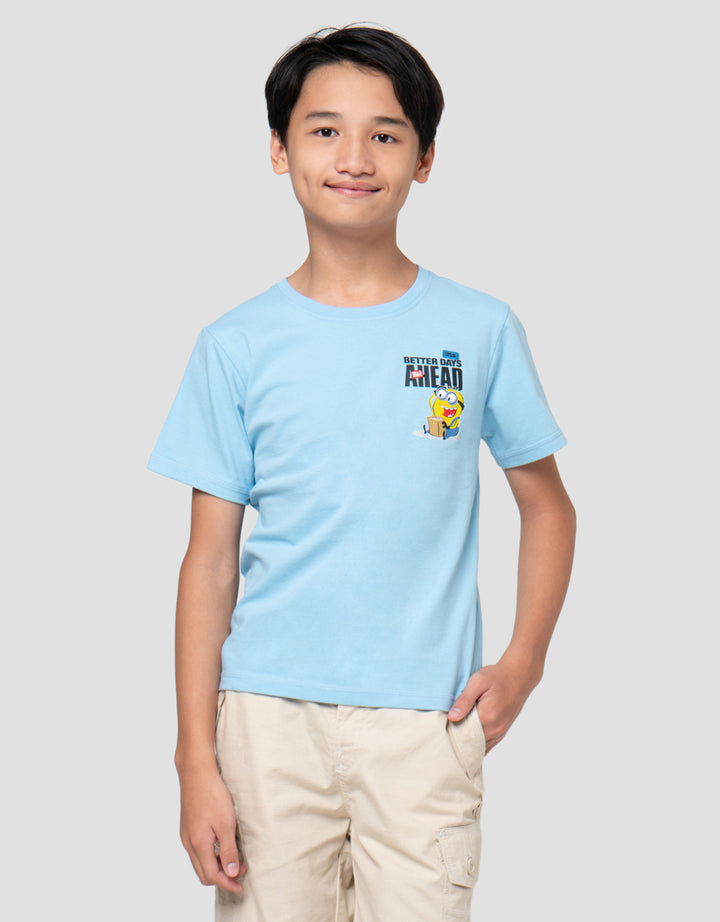 Character Print Minions Better Days Kaos Anak Laki-Laki