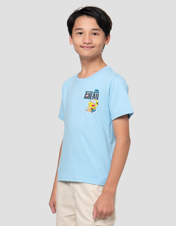 Character Print Minions Better Days Kaos Anak Laki-Laki