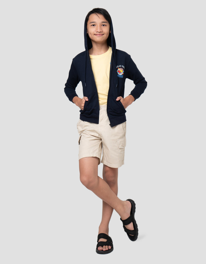 Character Minions Lets Go Jaket Hoodie Anak Laki-Laki