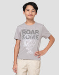 Character Print Jurassic Roar Kaos Anak Laki-Laki