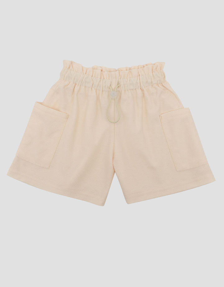 Little M Knitt Textured With Pocket Celana Pendek Bayi