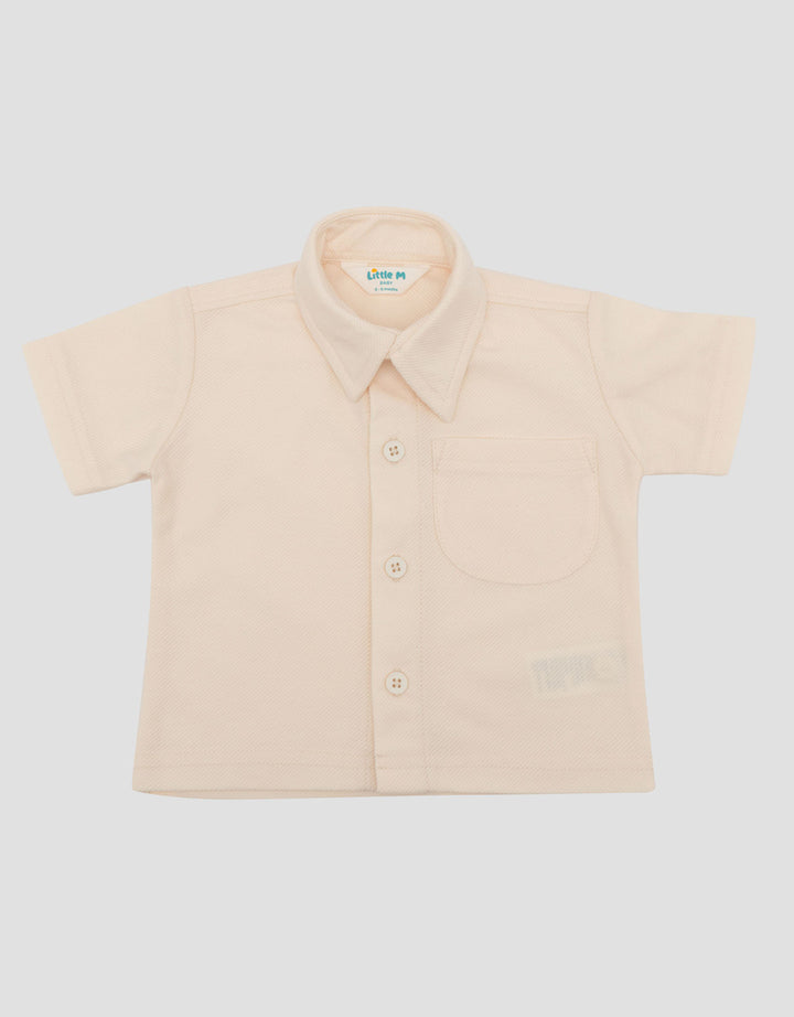 Little M Twill Knit With Pocket Kemeja Bayi