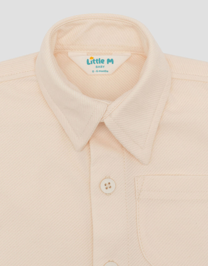 Little M Twill Knit With Pocket Kemeja Bayi