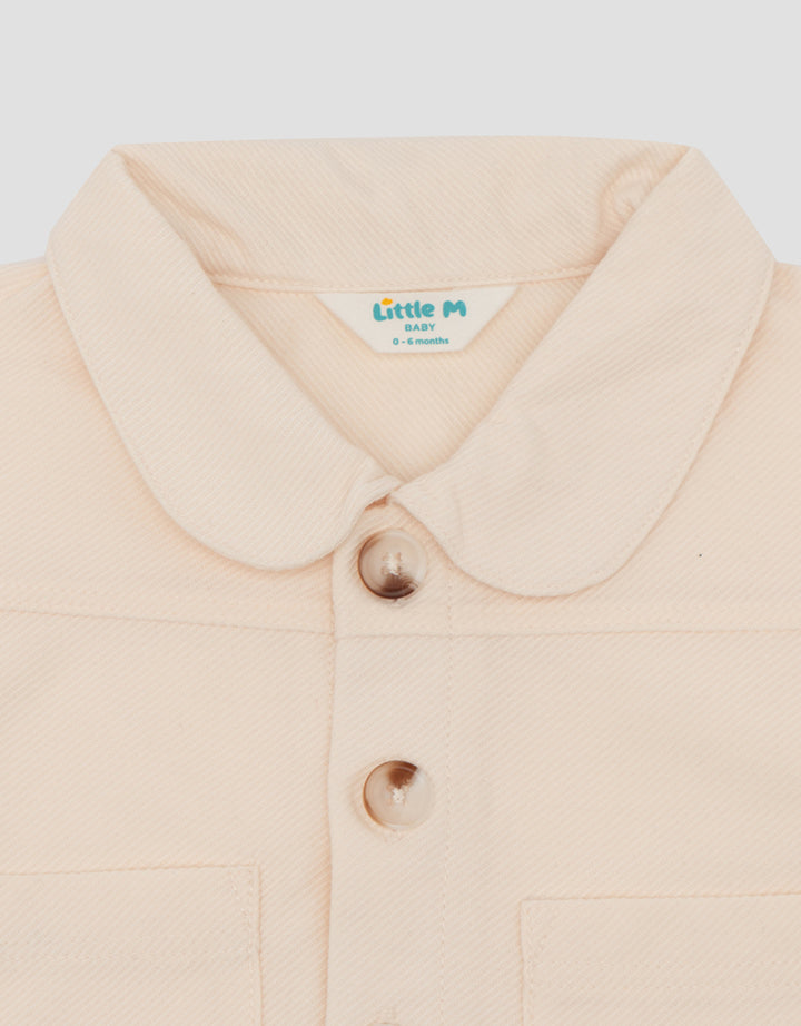 Little M Twill Knitt Jaket Bayi