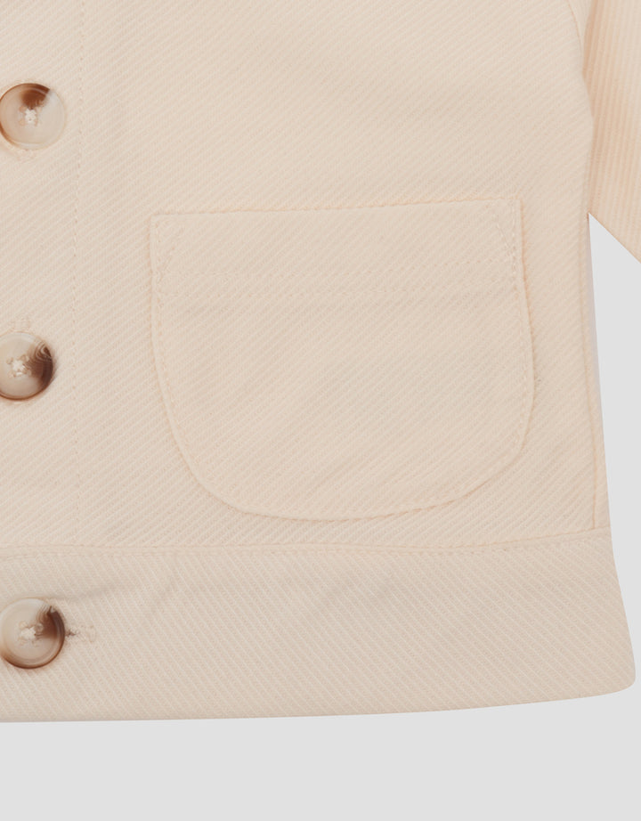 Little M Twill Knitt Jaket Bayi