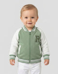Little M Raglan Chenille Jaket Bomber Bayi