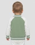 Little M Raglan Chenille Jaket Bomber Bayi