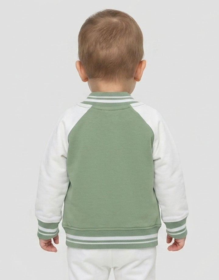 Little M Raglan Chenille Jaket Bomber Bayi