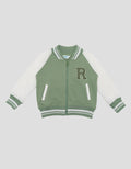 Little M Raglan Chenille Jaket Bomber Bayi