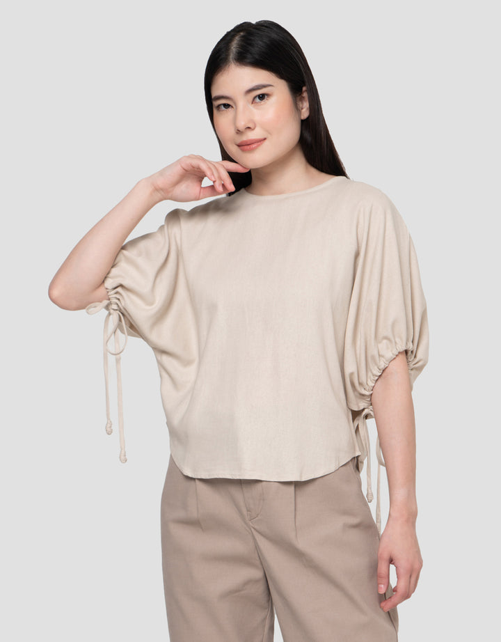 Connexion Linen Blouse Wanita