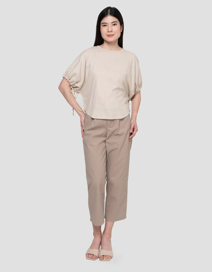 Connexion Linen Blouse Wanita