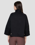 Connexion Trench Coat Ctn Blend Jaket Oversize Wanita