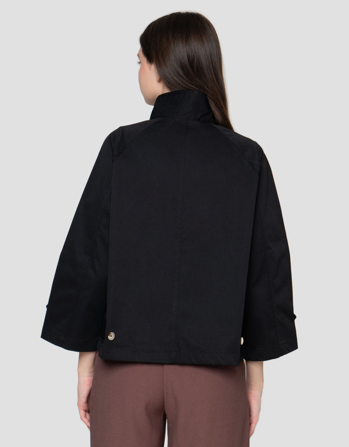 Connexion Trench Coat Ctn Blend Jaket Oversize Wanita