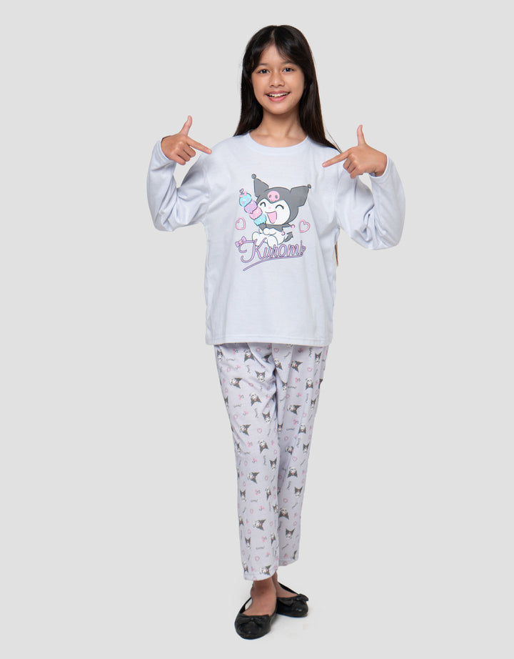 Character Kuromi Set Piyama Anak Perempuan