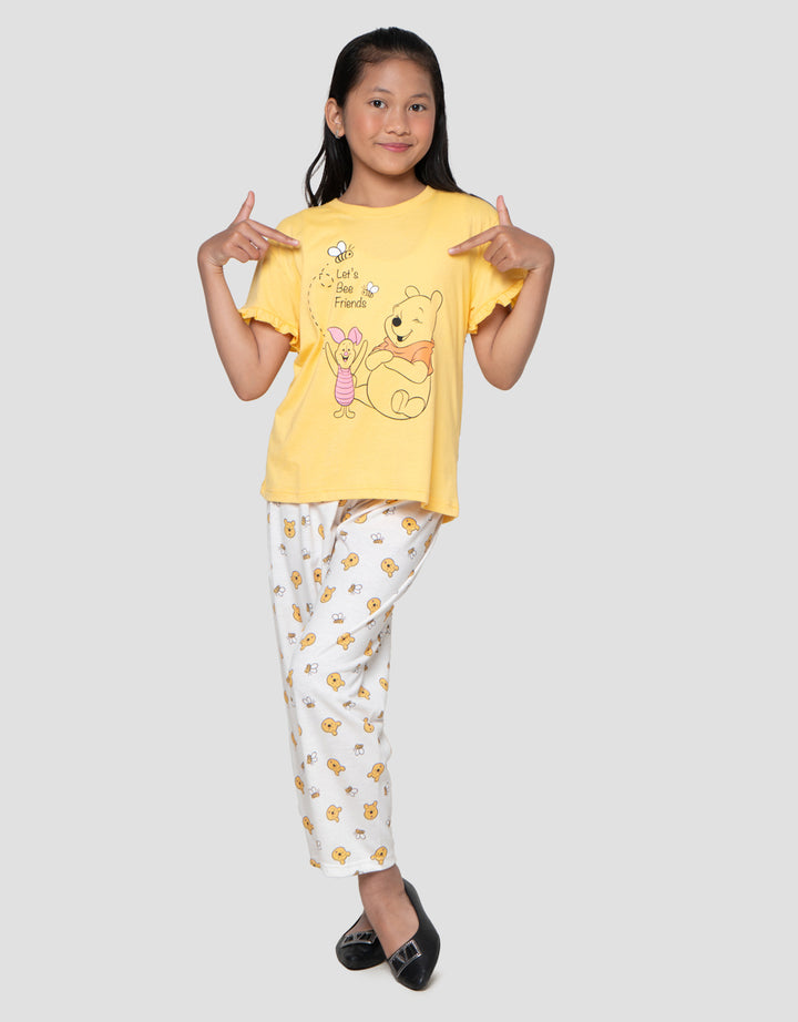 Disney Winnie The Pooh Setelan Piyama Anak Perempuan