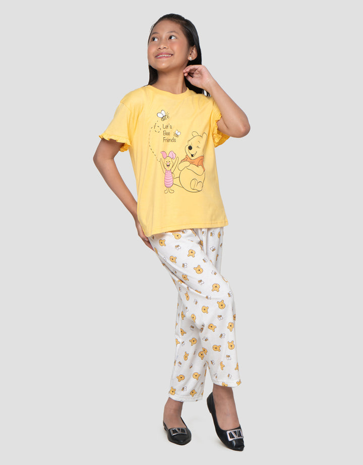 Disney Winnie The Pooh Setelan Piyama Anak Perempuan