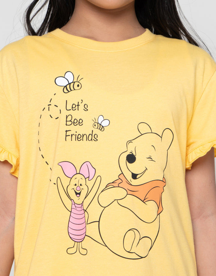 Disney Winnie The Pooh Setelan Piyama Anak Perempuan