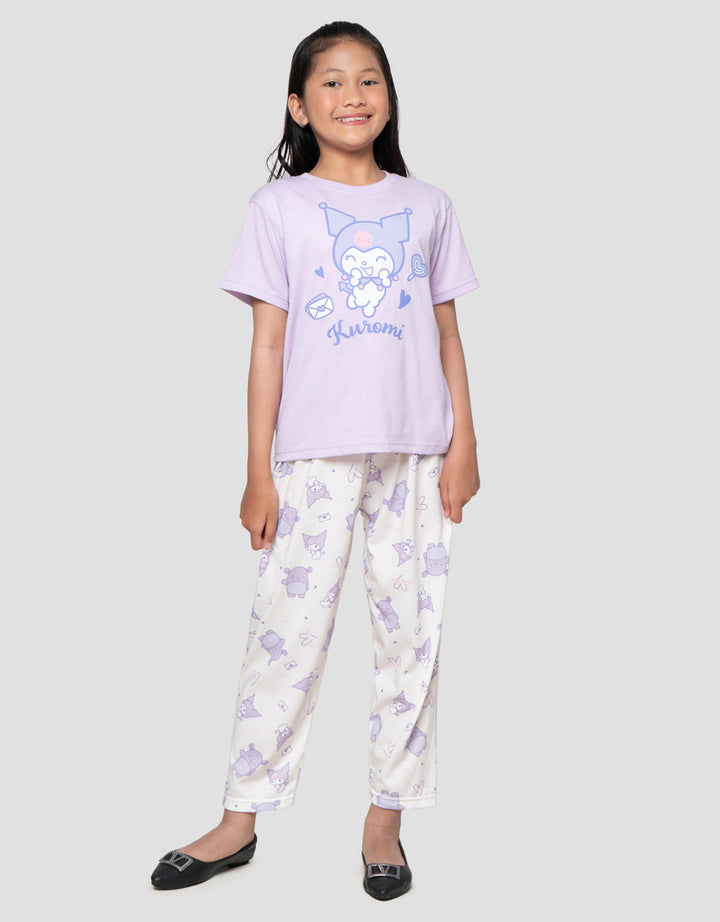 Character Piyama Kuromi Setelan Piyama Anak Perempuan