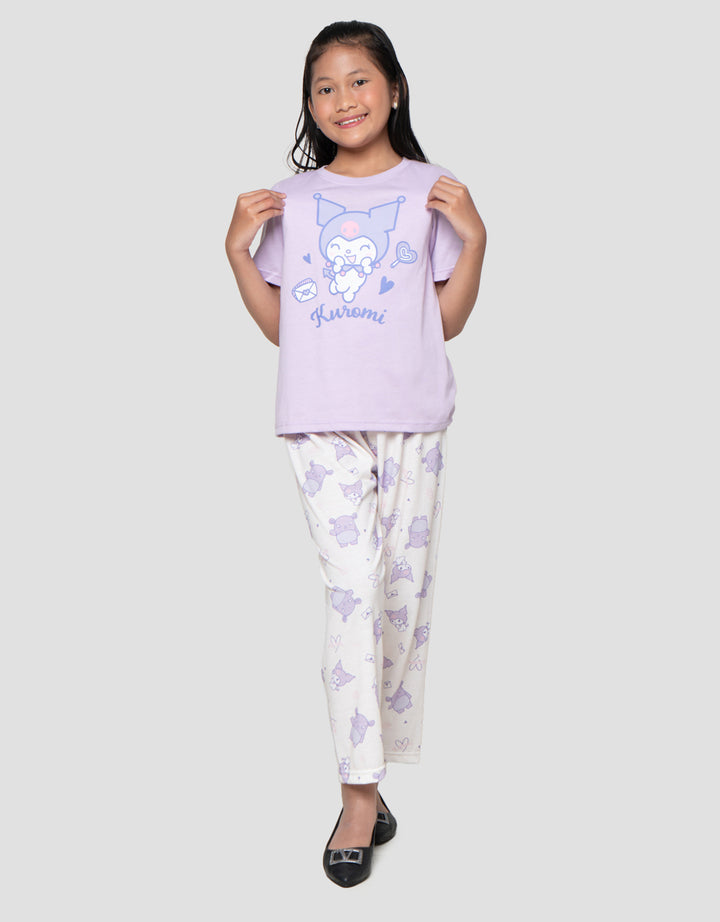 Character Piyama Kuromi Setelan Piyama Anak Perempuan