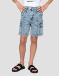 Nevada Kargo Celana Pendek Denim Anak Laki-Laki