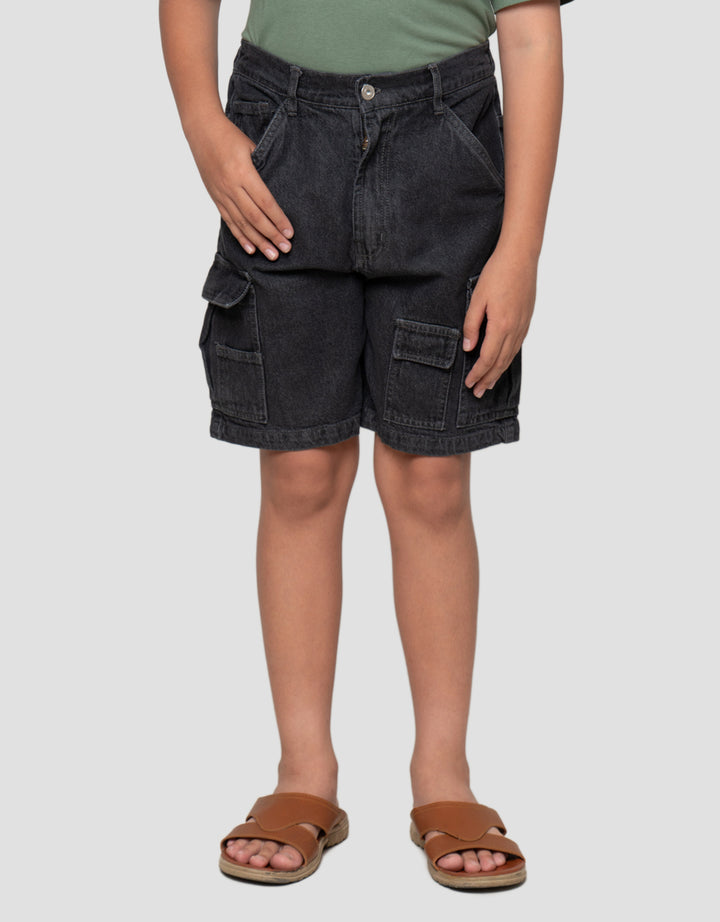 Nevada Kargo Celana Pendek Denim Anak Laki-Laki