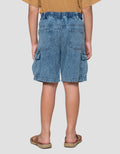 Nevada Kargo Celana Pendek Denim Anak Laki-Laki
