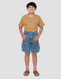 Nevada Kargo Celana Pendek Denim Anak Laki-Laki