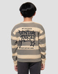 Nevada Knit Texture Gradient Stripe Sweater Anak Laki-Laki