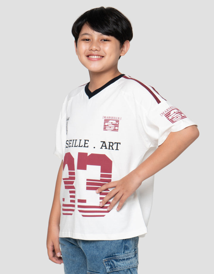 Nevada Print Number Kaos Oversize Anak Laki-Laki