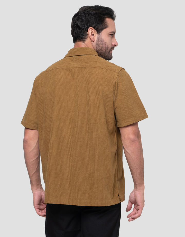 Cole Relax Corduroy Double Flap Pocket Kemeja Pria