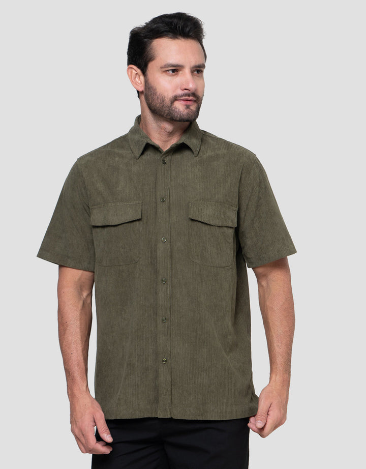 Cole Relax Corduroy Double Flap Pocket Kemeja Pria