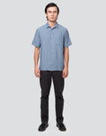 Cole Re Yarn Dyed Stripe Kemeja Pria