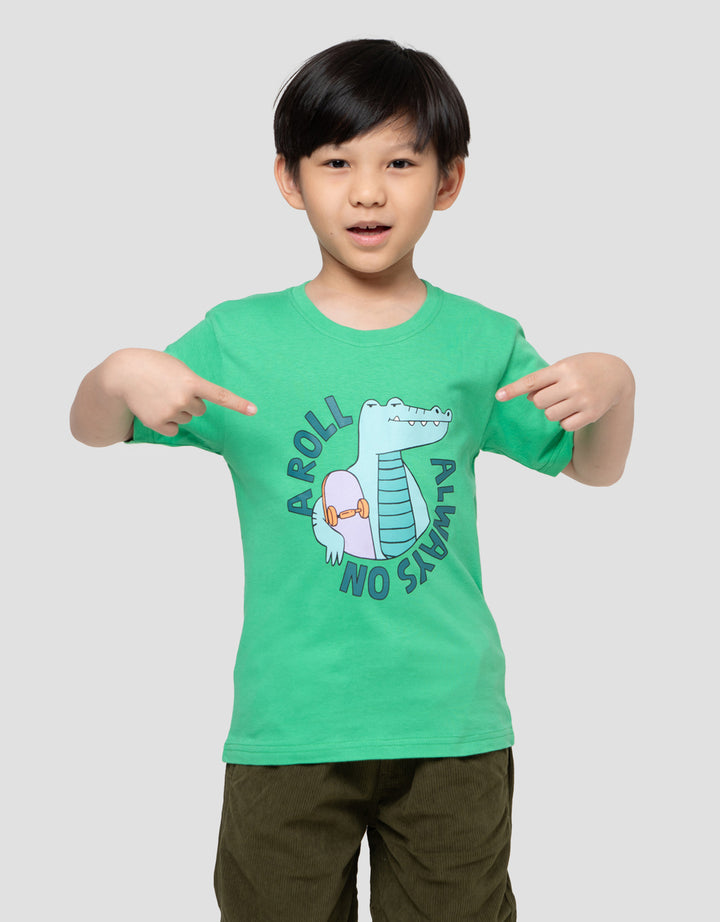 Little M Croco Roll Always Graphic:Kaos Anak Laki-Laki